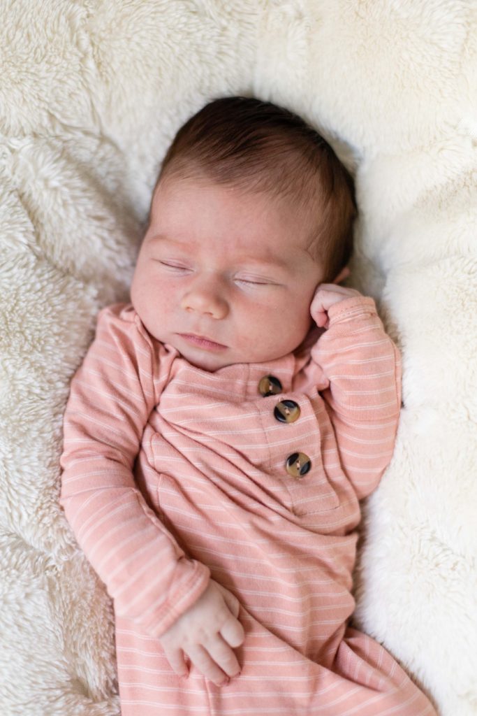 newborn baby sleeping photography cincinnati